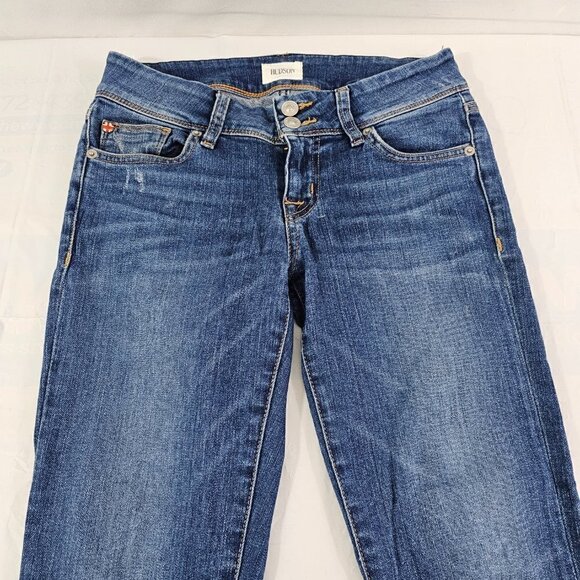 Hudson Ginny Straight with Cuff Distress Crop Low Rise Women’s Jeans - Size 25 - Picture 11 of 16